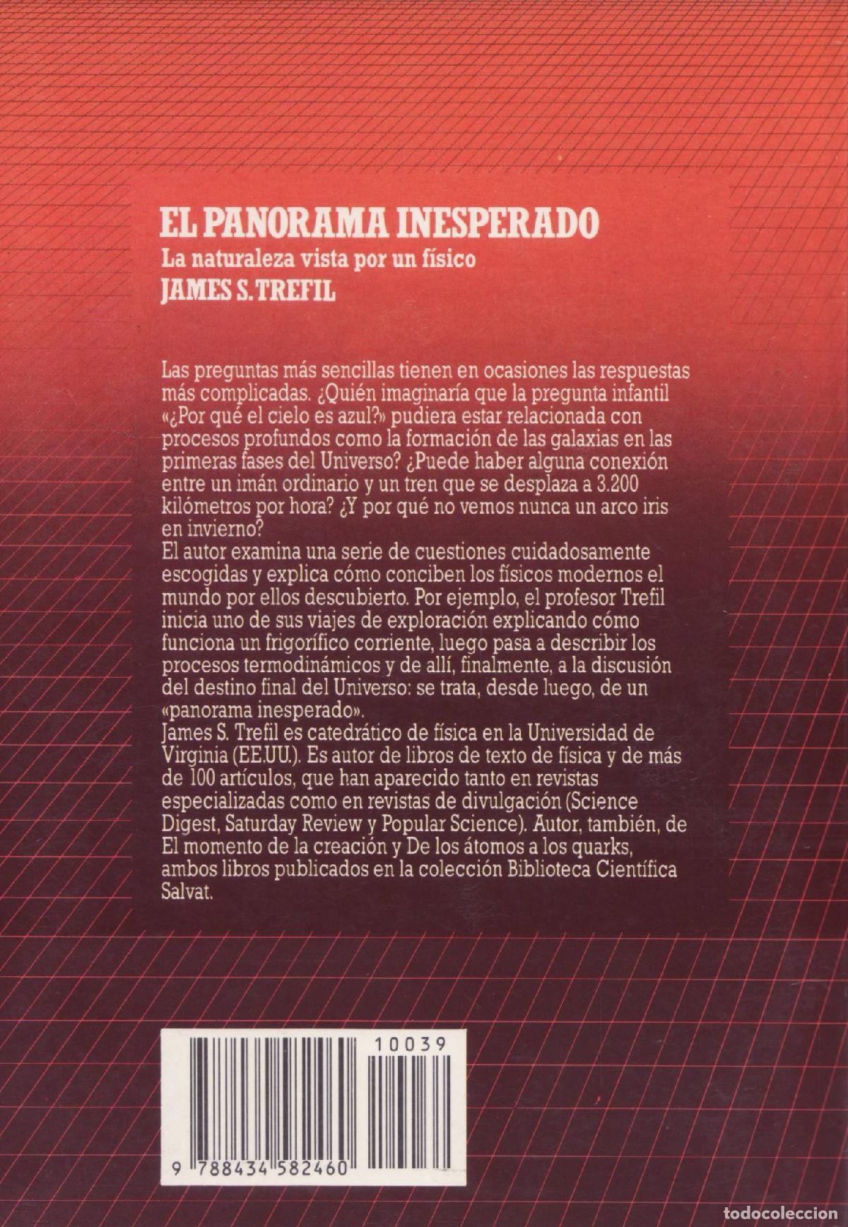 Libros de segunda mano de ciencias: El panorama inesperado - S. Trefil, James - Foto 3