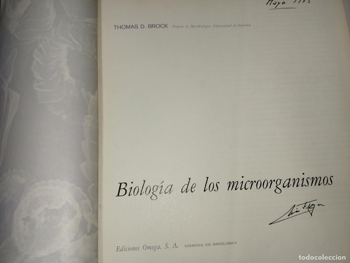 Libros de segunda mano: BIOLOG&Iacute;A DE LOS MICROORGANISMOS // ED. OMEGA - Foto 3