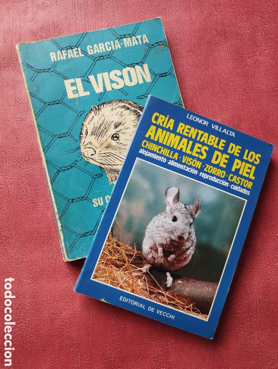 Libros de segunda mano: El vis&oacute;n y cr&iacute;a rentable de los animales de piel. 2 libros. - Foto 1