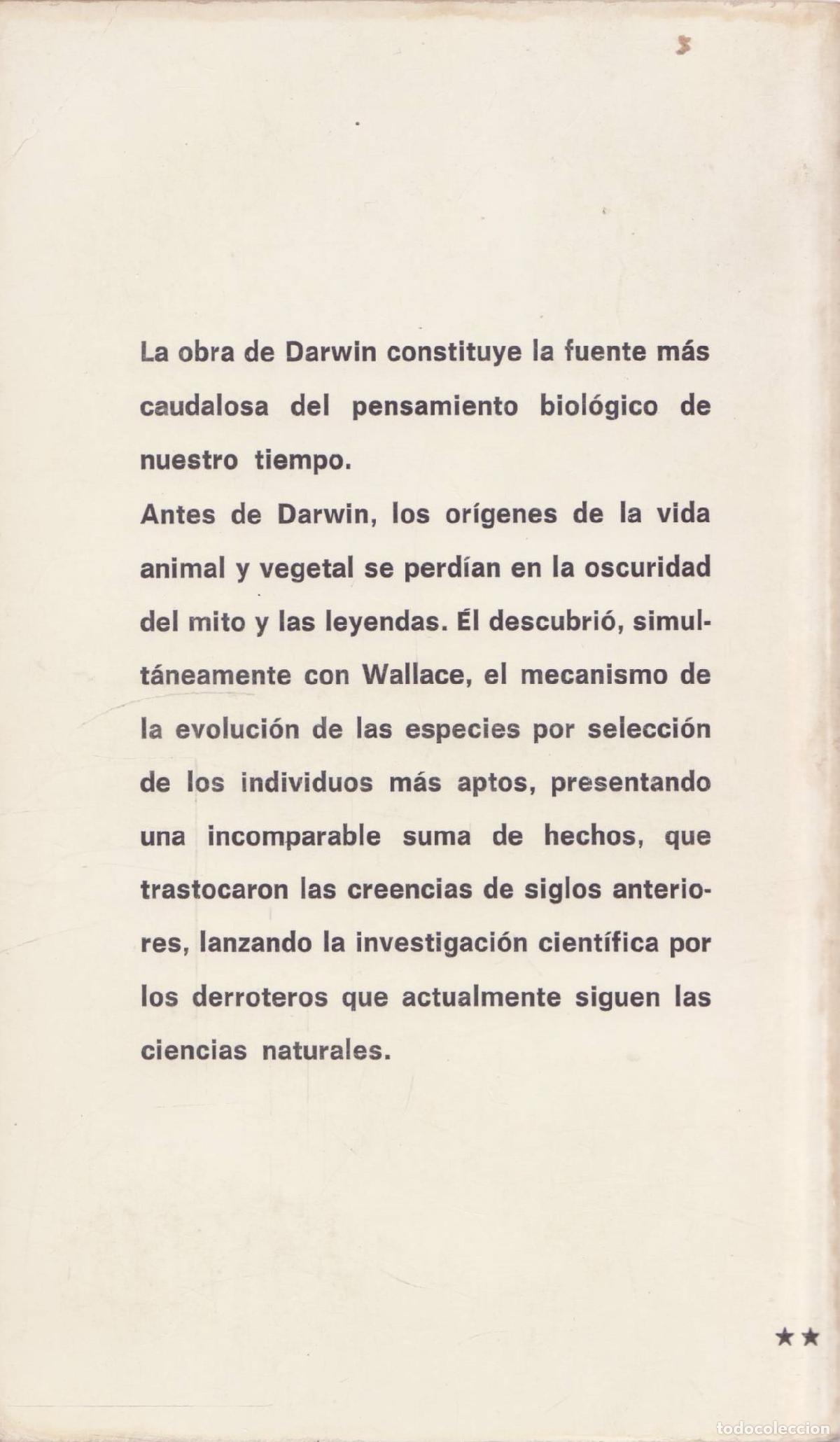 Libros de segunda mano: El origen del hombre - Darwin, Charles - Foto 3