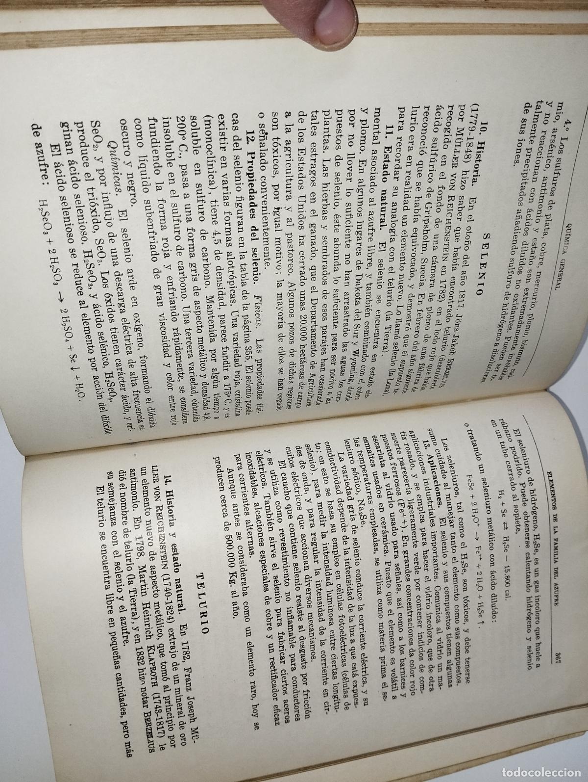 Libros de segunda mano de ciencias: LIBRO QU&Iacute;MICA GENERAL MODERNA ED. LABOR // QUINTA EDICI&Oacute;N - Foto 4