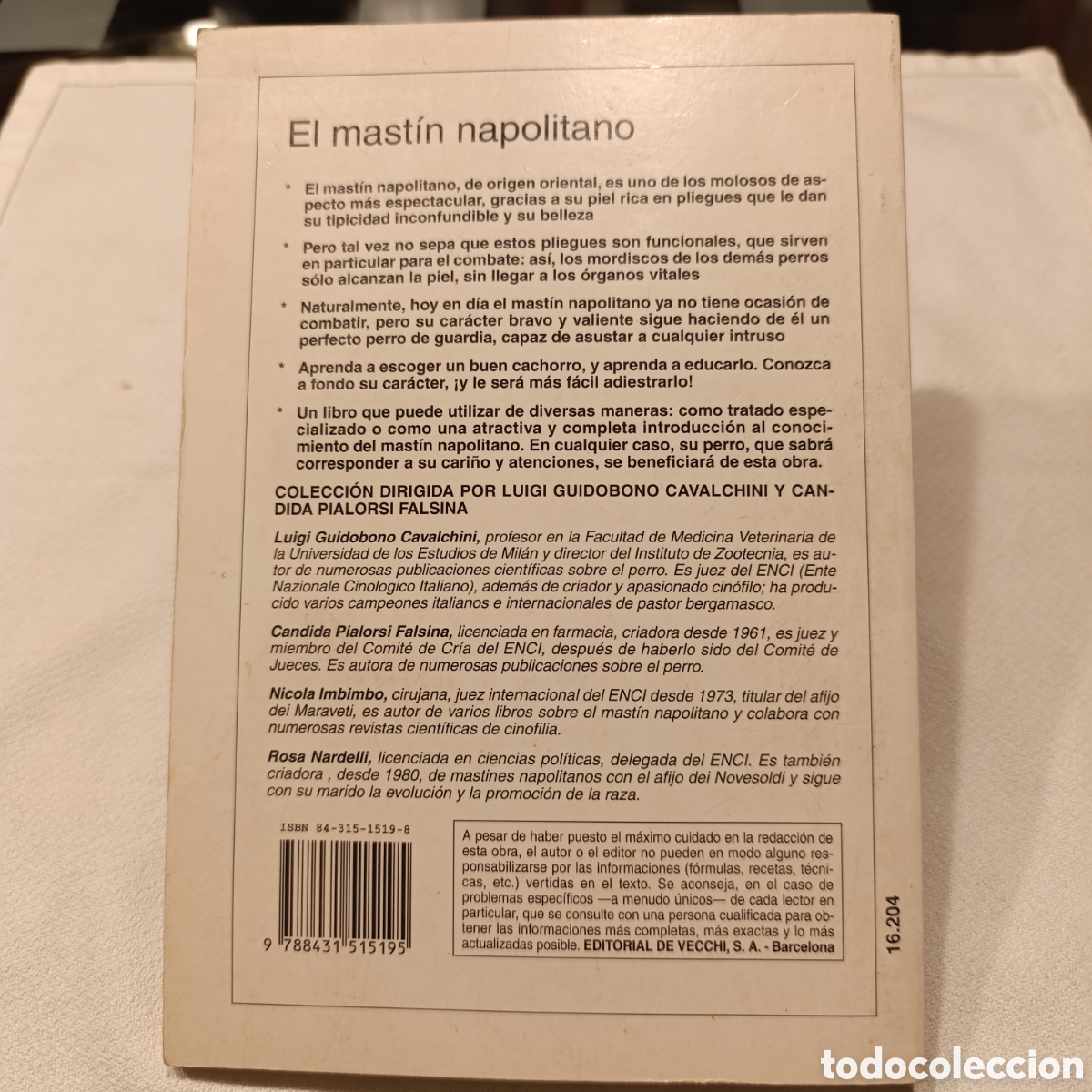 Libros de segunda mano: EL MASTIN NAPOLITANO,PERROS DE RAZA - Foto 2