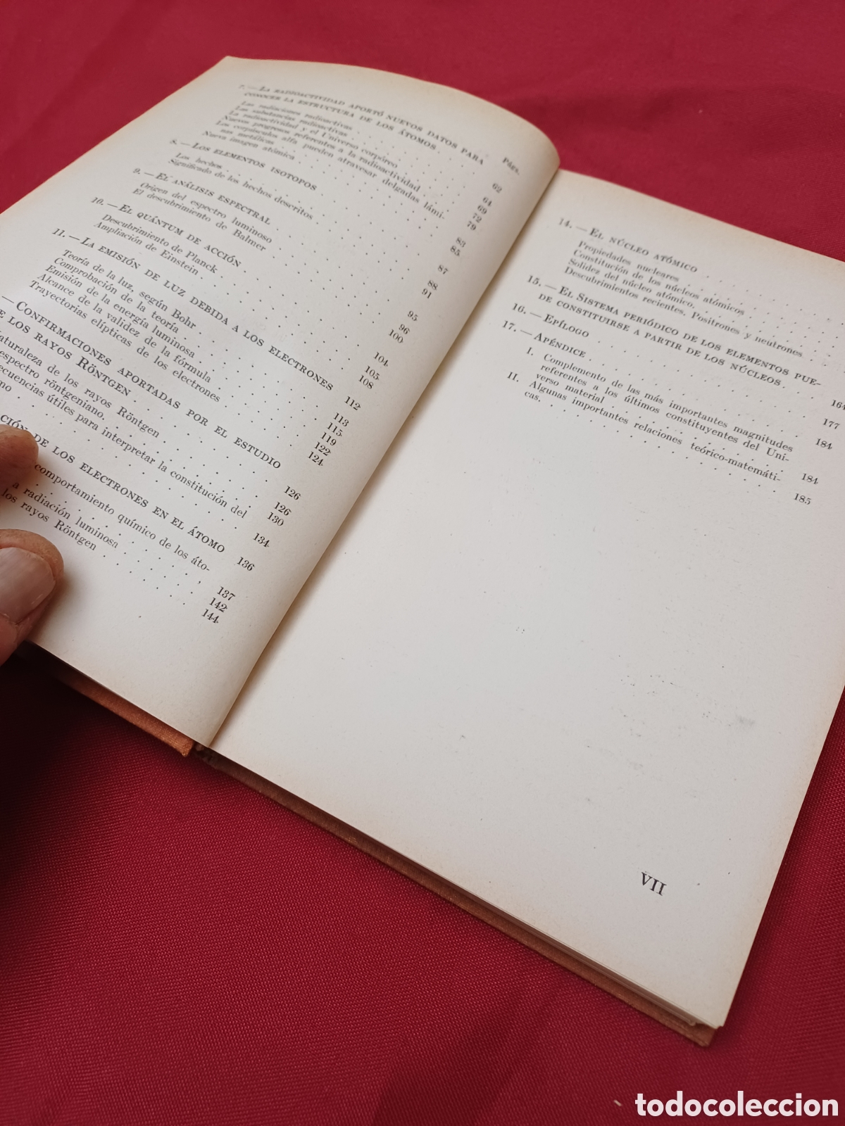 Libros de segunda mano de ciencias: LIBRO, LOS SILLARES DEL UNIVERSO MATERIAL, F&Iacute;SICA AT&Oacute;MICA,1939 - Foto 10