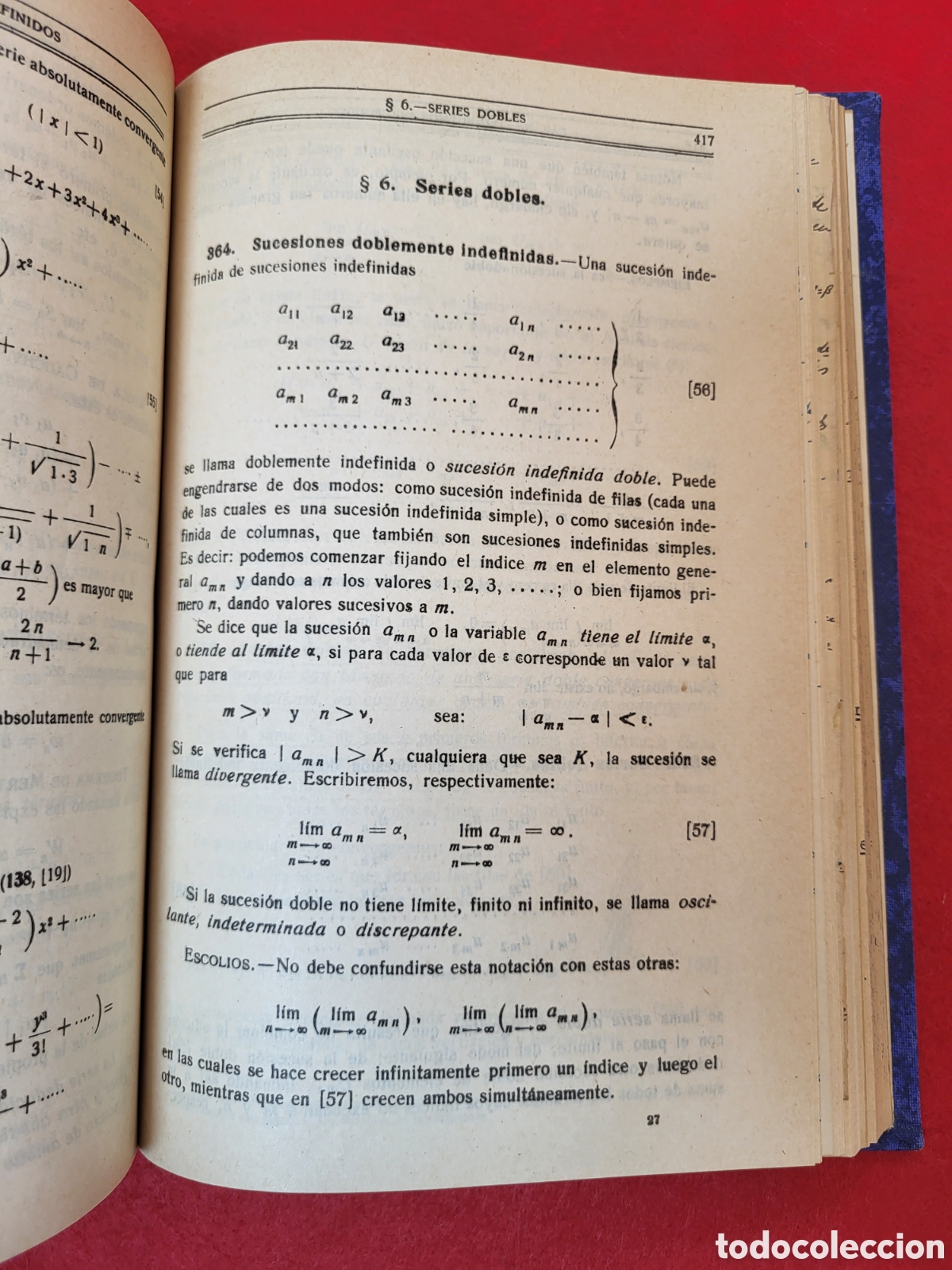Libros de segunda mano de ciencias: AN&Aacute;LISIS ALGEBRAICO REY PASTOR. 1953 - Foto 5