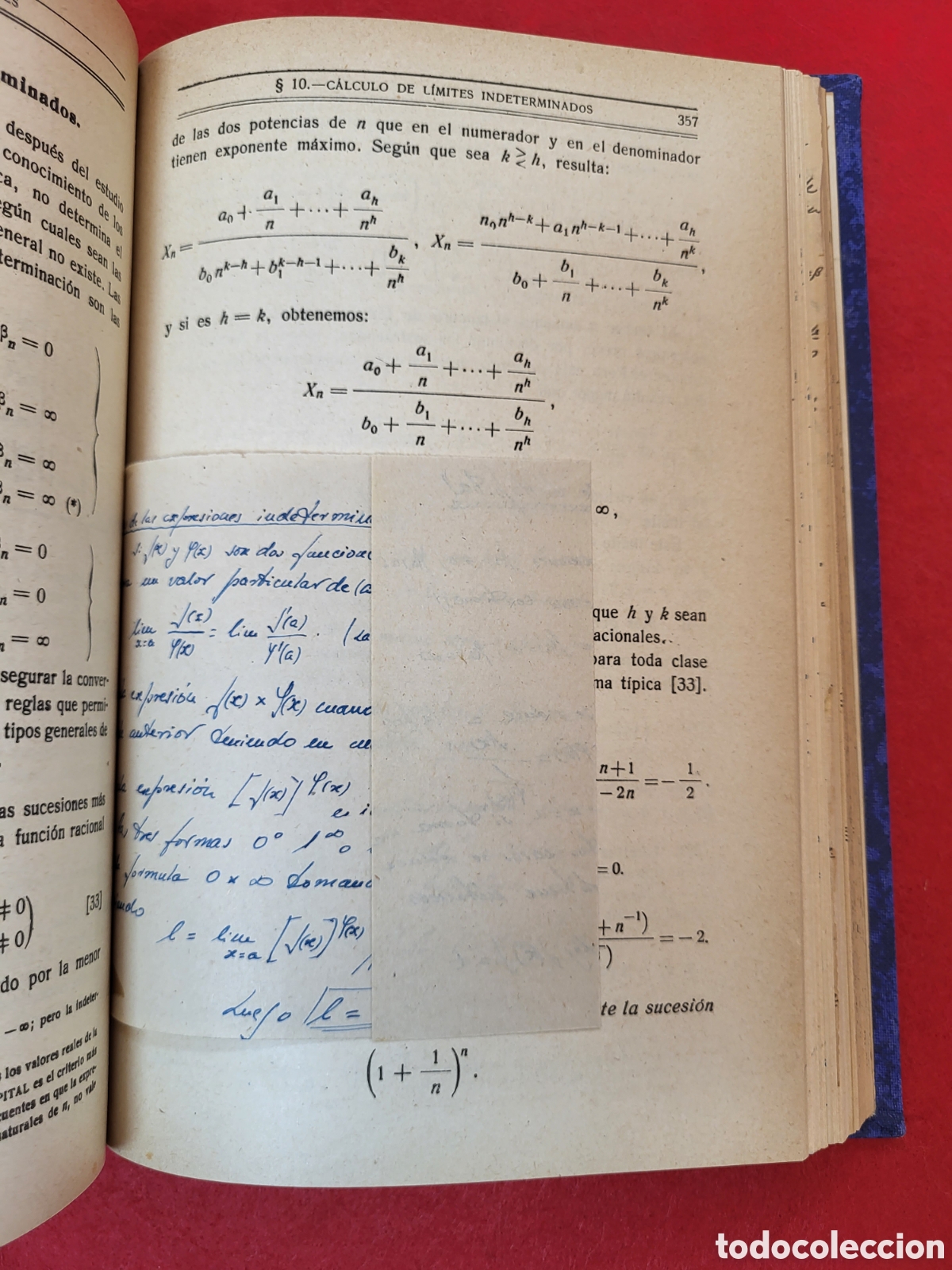 Libros de segunda mano de ciencias: AN&Aacute;LISIS ALGEBRAICO REY PASTOR. 1953 - Foto 6