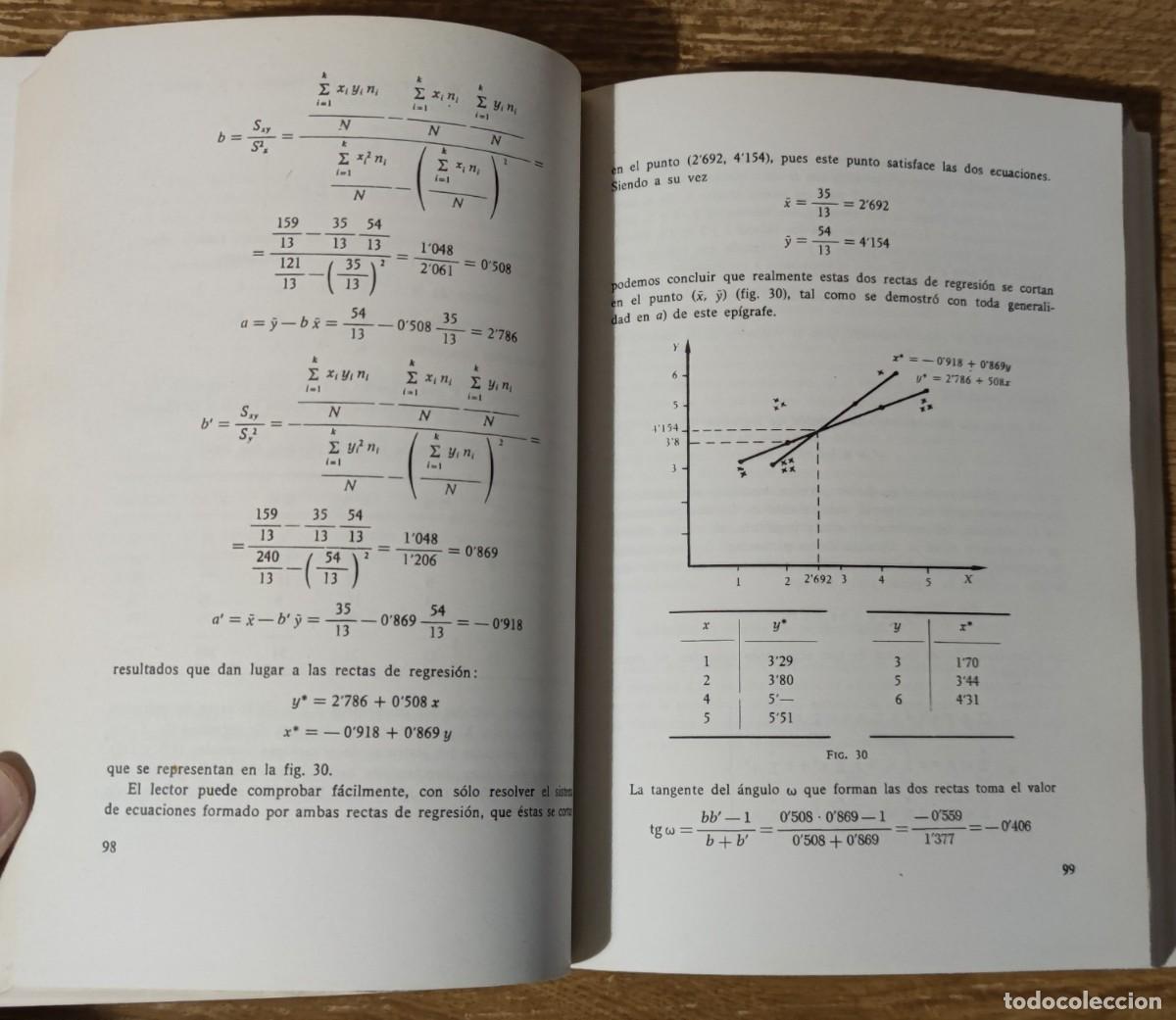 Libros de segunda mano de ciencias: Libro - Estad&iacute;stica intermedia (1981) J. Lobez Urqu&iacute;a y E. Casa Aruta - Foto 2