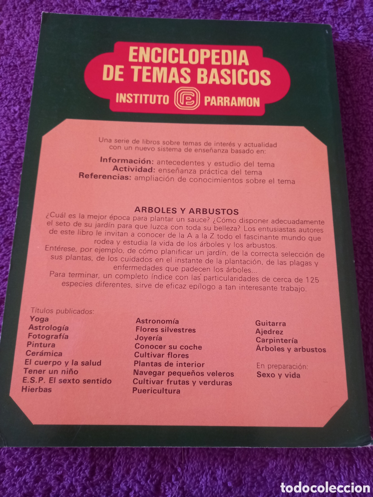 Libros de segunda mano: &Aacute;rboles y arbustos. Enciclopedia de temas b&aacute;sicos. Instituto Parramon. - Foto 3