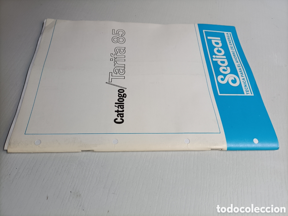 Libri di seconda mano: Sedical. T&eacute;cnica para el ahorro de energ&iacute;a. Cat&aacute;logo tarifa 85 ciencia t&eacute;cnica