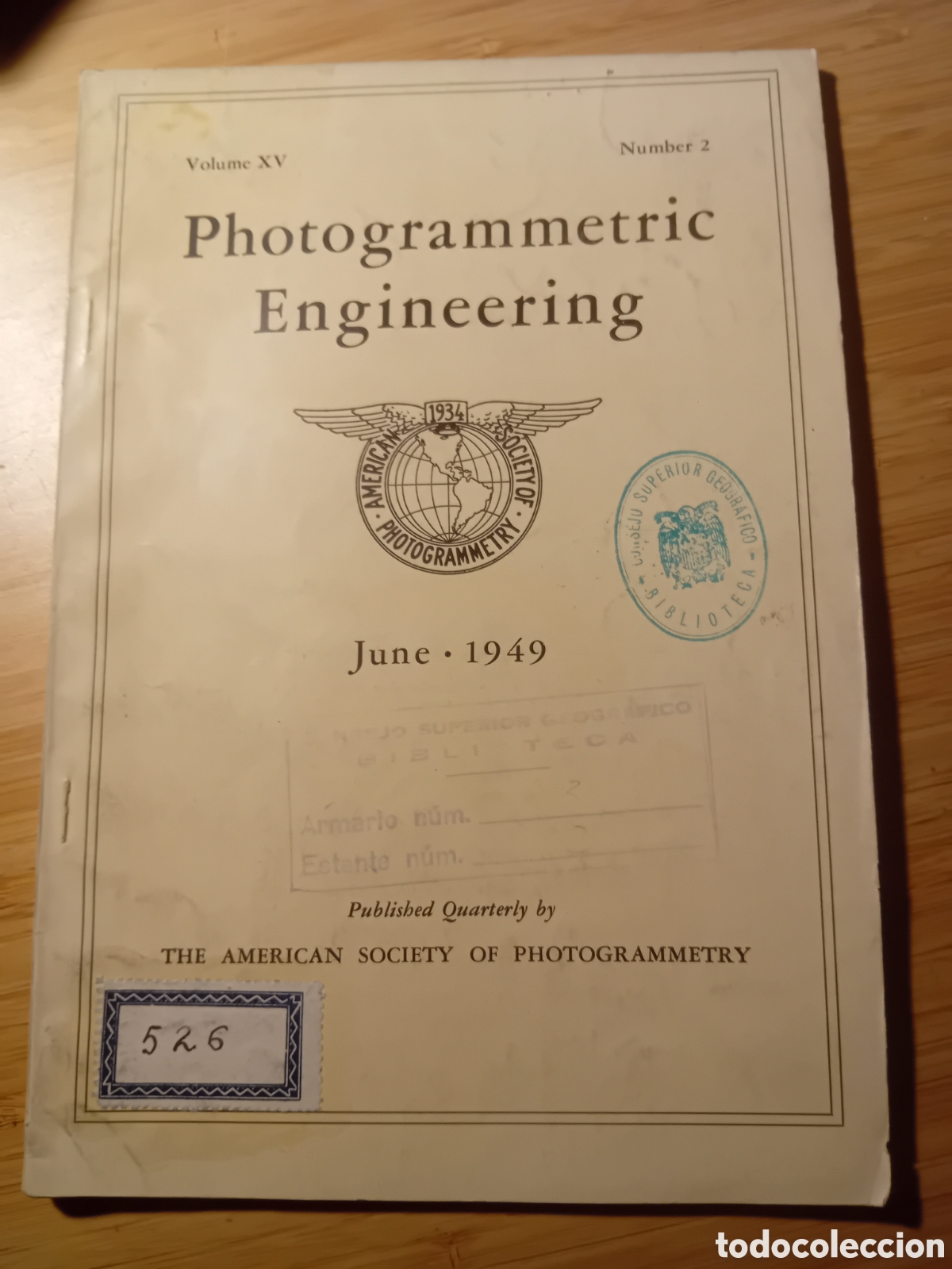Libros de segunda mano: (ingles) Photogrammetric Engineering Volume XV No. 2. June 1949 - Foto 1