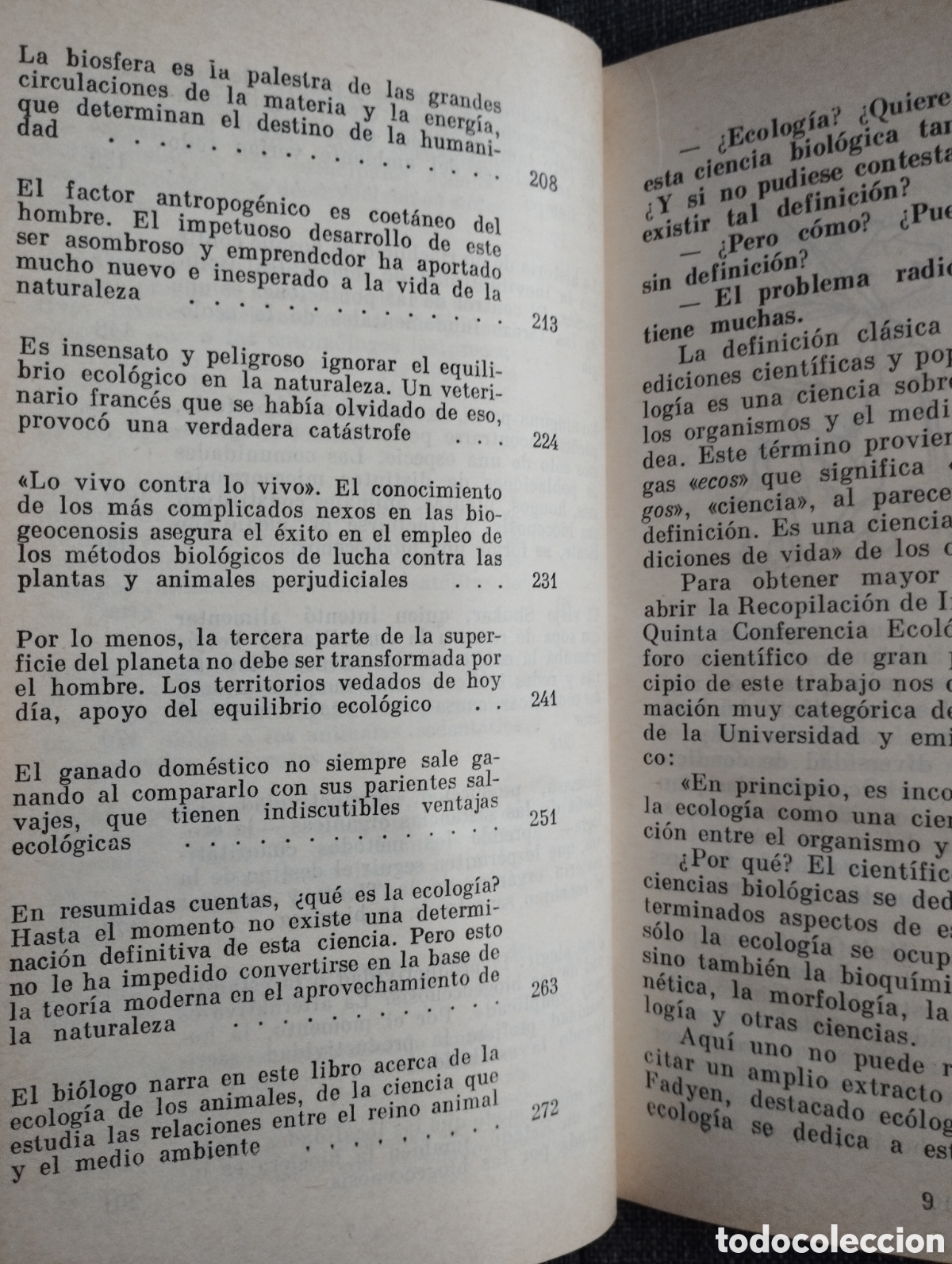 Libros de segunda mano: ACERCA DE LA ECOLOGIA (V. V. DIOZHKIN) - Foto 6