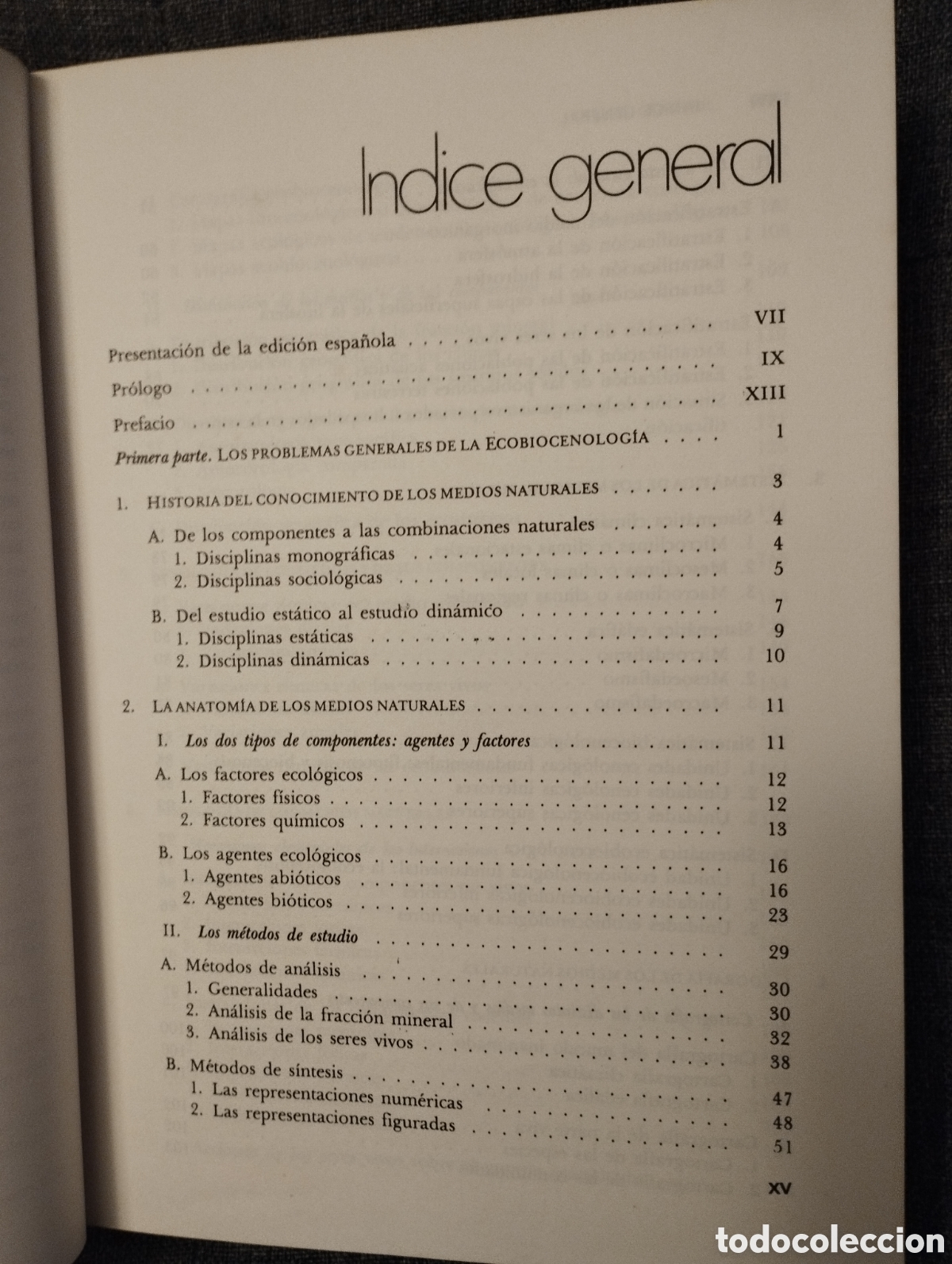 Libros de segunda mano: INTRODUCCION A LA ECOBIOCENOLOGIA (ROGER MOLINIER / PIERRE VIGNES) - Foto 5