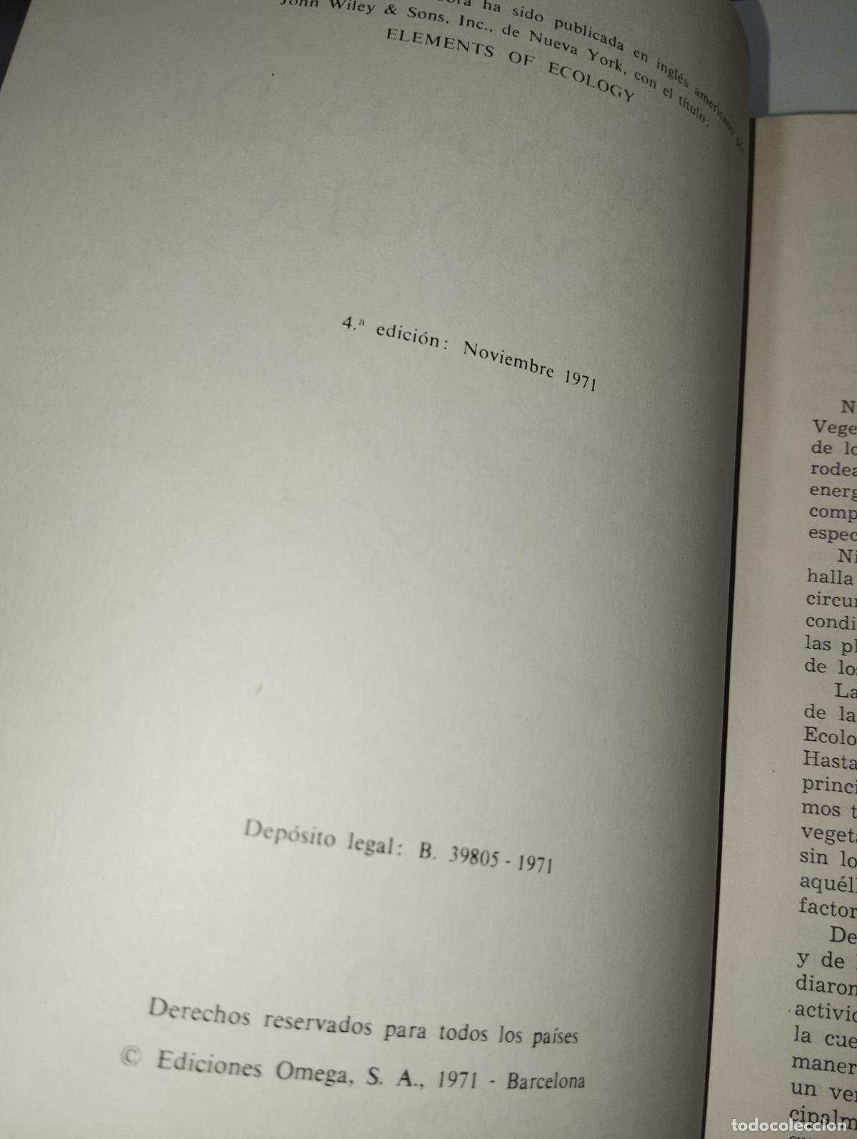 Libros de segunda mano: LIBRO ELEMENTOS DE ECOLOG&Iacute;A CLARKE - Foto 4