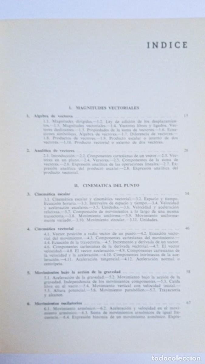Libros de segunda mano de ciencias: MEC&Aacute;NICA 1965 PEDRO RAM&Oacute;N MOLINER 1967 - Foto 5