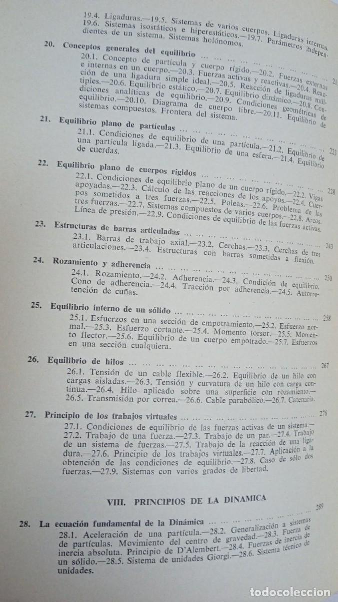 Libros de segunda mano de ciencias: MEC&Aacute;NICA 1965 PEDRO RAM&Oacute;N MOLINER 1967 - Foto 8