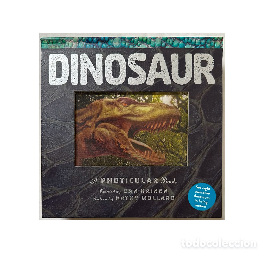 Libros de segunda mano: Dinosaur. A photicular book. Dan Kainen. En movimiento. 2018, primera edici&oacute;n. - Foto 1