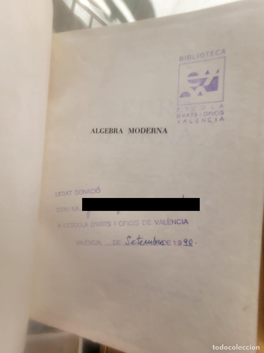 Libros de segunda mano de ciencias: &Aacute;LGEBRA MODERNA - GARRETT BIRKHOFF SAUNDERS MACLANE - Foto 2