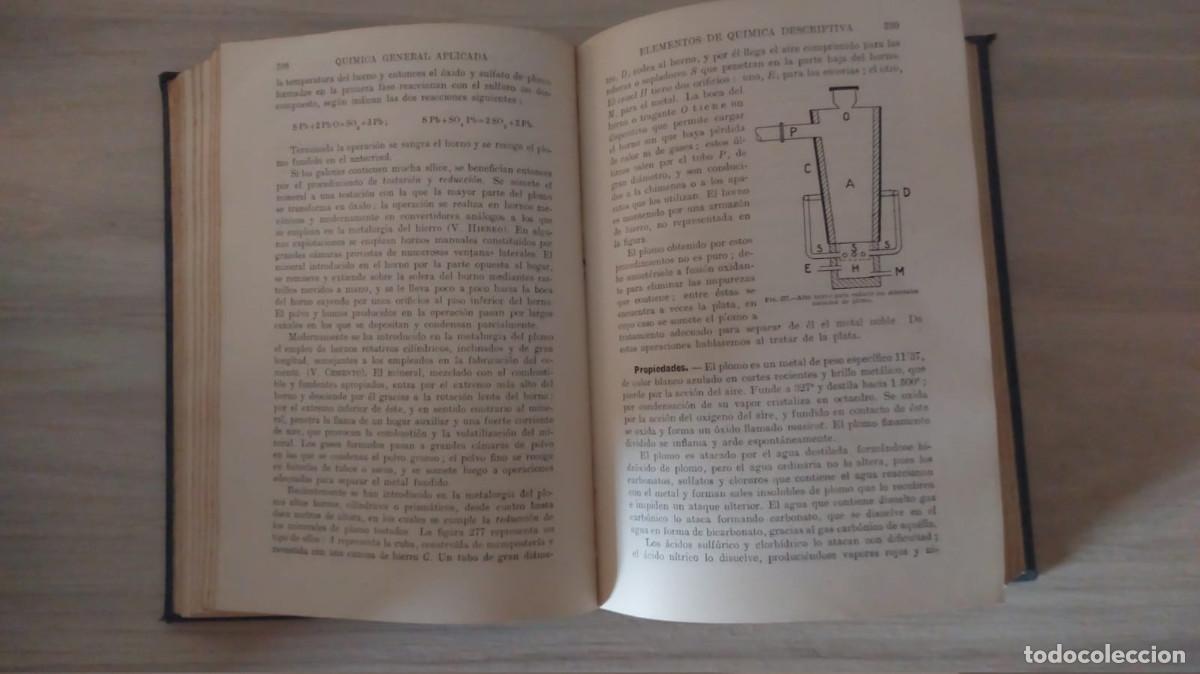 Libros de segunda mano de ciencias: QUIMICA GENERAL APLICADA. LUIS POSTIGO. EDITORIAL RAMON SOPENA - Foto 3