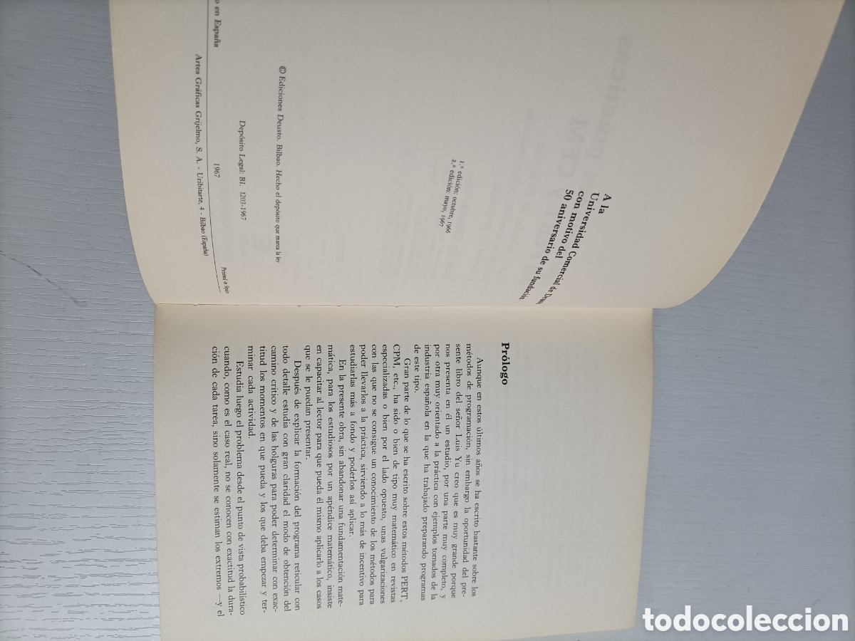 Libros de segunda mano de ciencias: Aplicaciones pr&aacute;cticas del PERT y CPM Luis Yu Chuen-tao - Foto 8