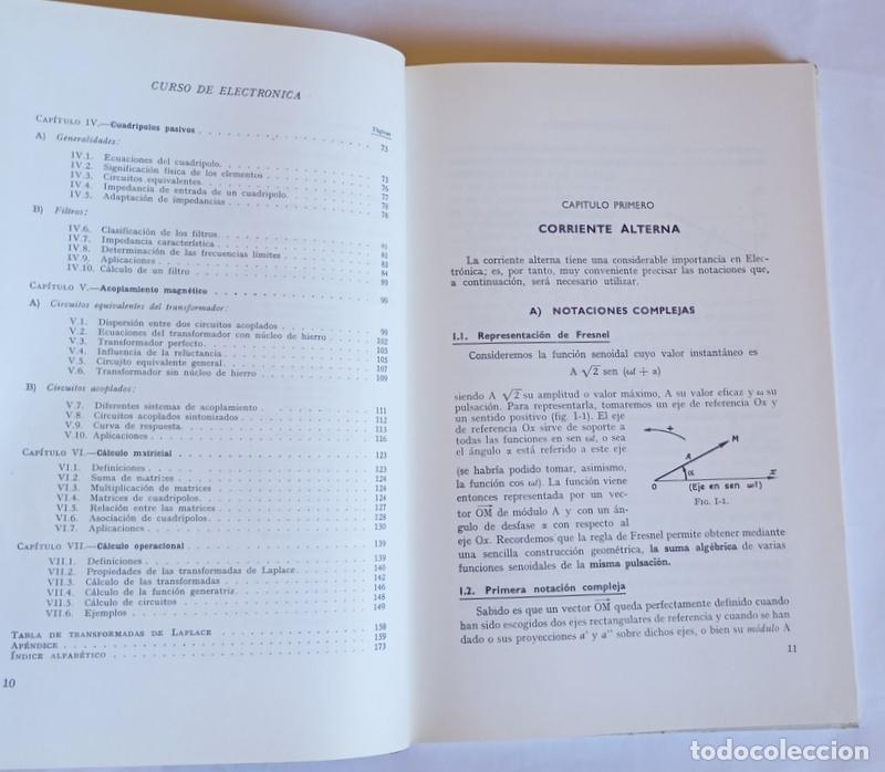 Libros de segunda mano de ciencias: CURSO DE ELECTRONICA - TOMO I. CIRCUITOS EN REGIMEN VARIABLE - FRANCIS MILSANT - Foto 4