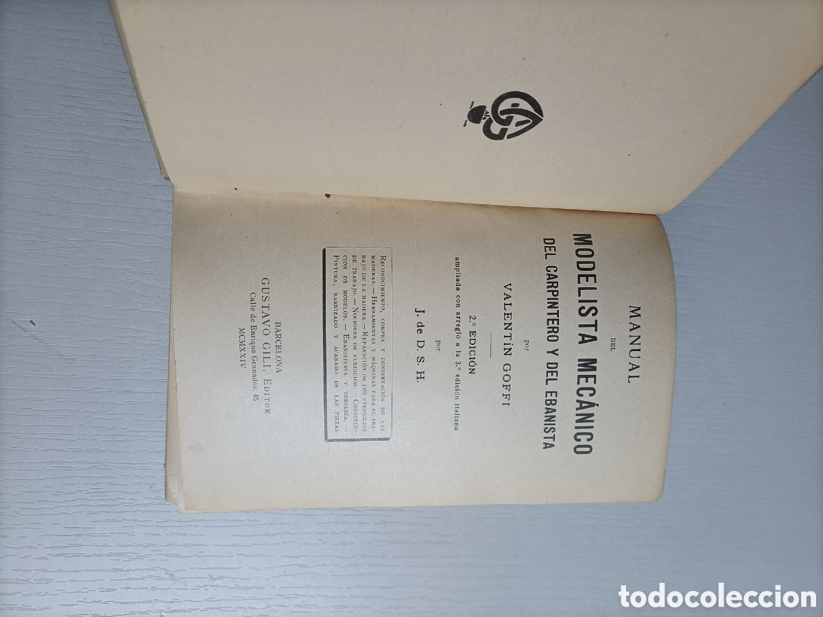 Libros de segunda mano de ciencias: Manual del modelista mec&aacute;nico del carpintero y del ebanista . V. Goffi Madera - Foto 9