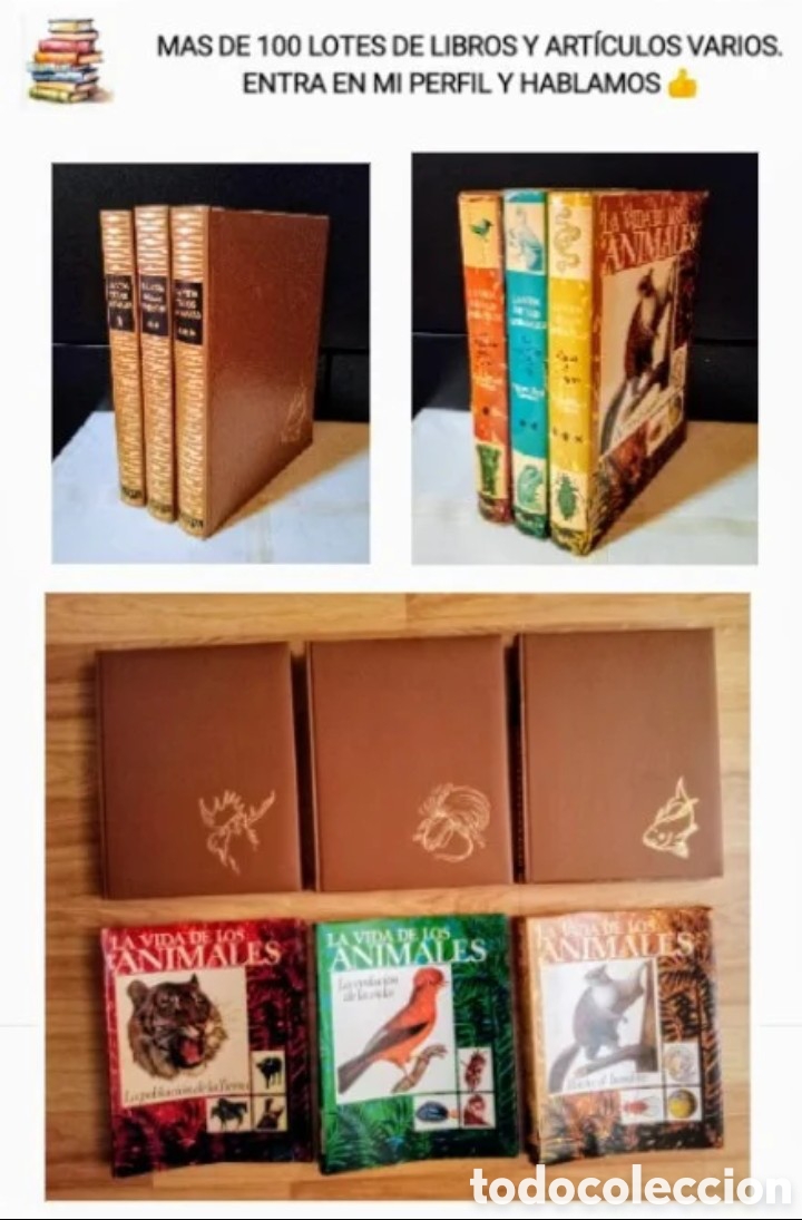 Libros de segunda mano: LA VIDA DE LOS ANIMALES, 3 tomos - Foto 1