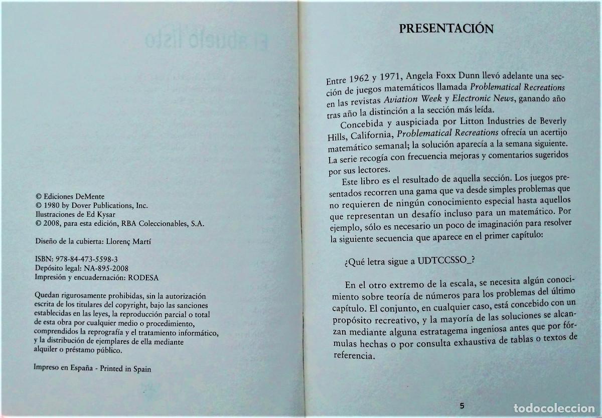 Libros de segunda mano de ciencias: BIBLIOTECA DESAF&Iacute;OS MATEM&Aacute;TICOS - Foto 6