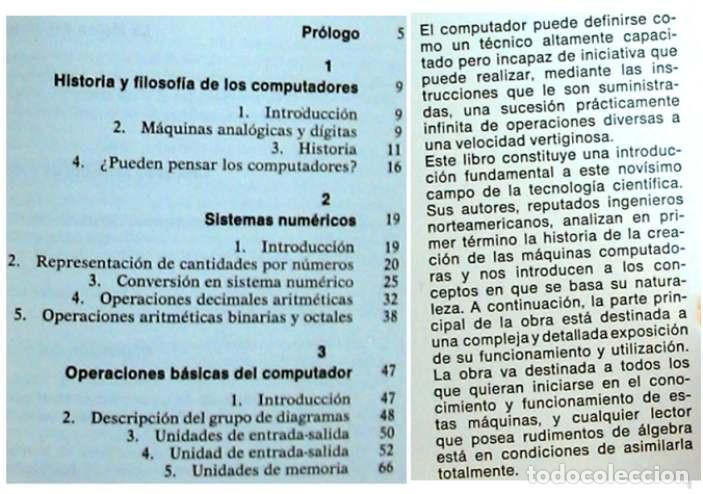 Libros de segunda mano de ciencias: PRINCIPIOS B&Aacute;SICOS DE LOS COMPUTADORES - S. M. WEINSTEIN / A. KEIM - VER DESCRIPCI&Oacute;N E INDICE - Foto 2