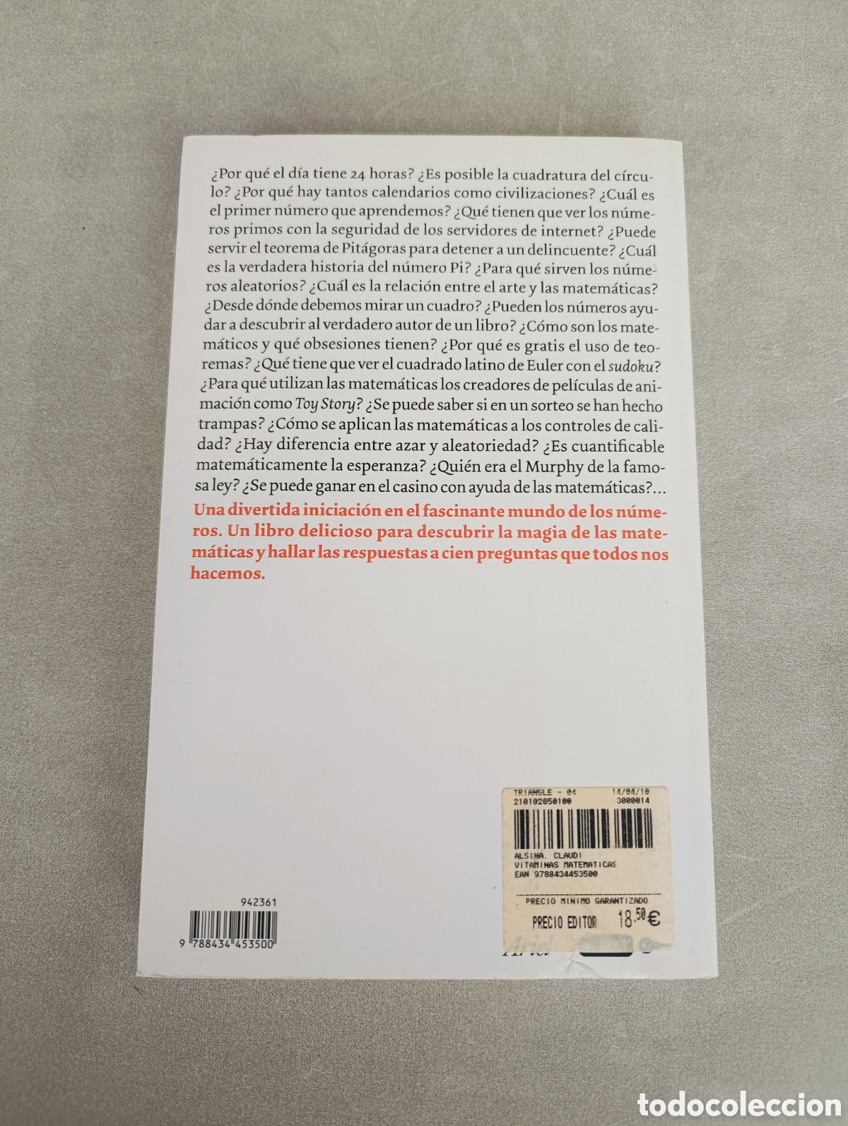 Libros de segunda mano de ciencias: Vitaminas matem&aacute;ticas. Claudi Alsina. - Foto 3