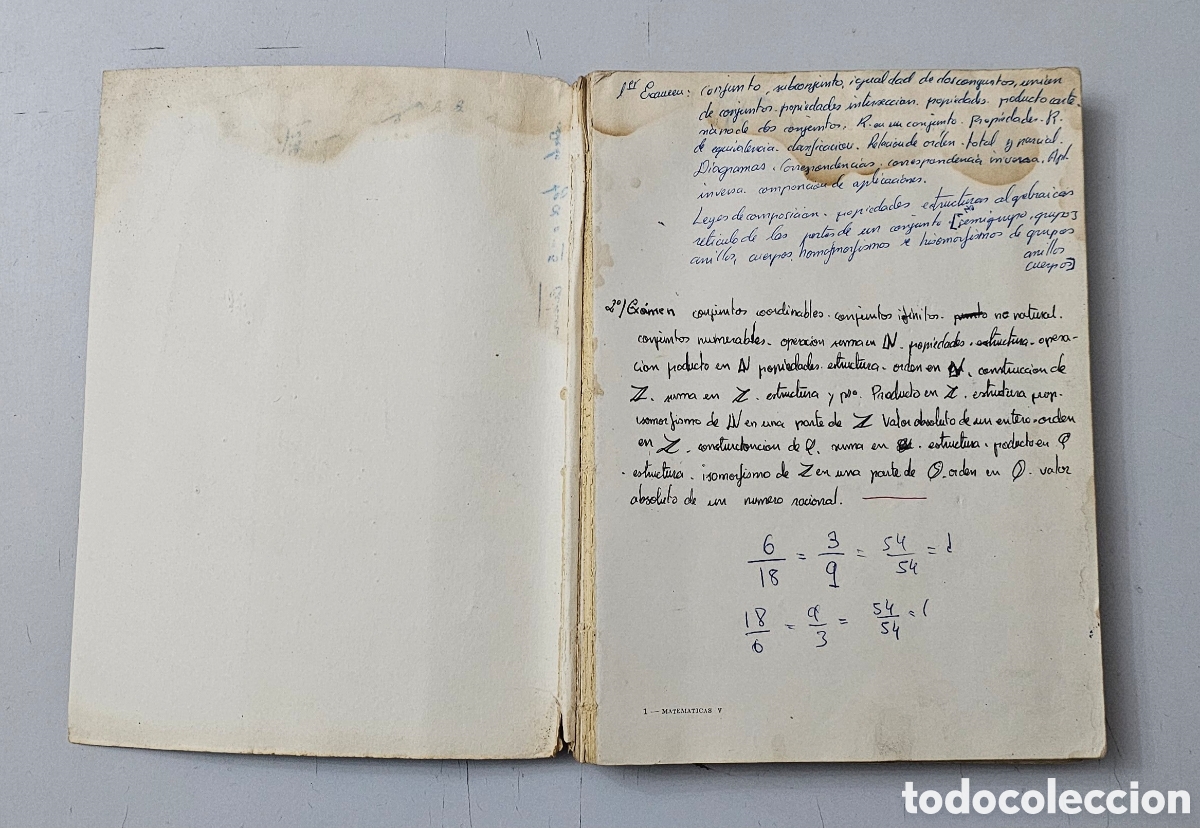 Libros de segunda mano de ciencias: LIBRO MATEMATICAS 5&deg; CURSO (Espa&ntilde;a - Ediciones S.M. - 1967) SIGNOS DE USO - Foto 7