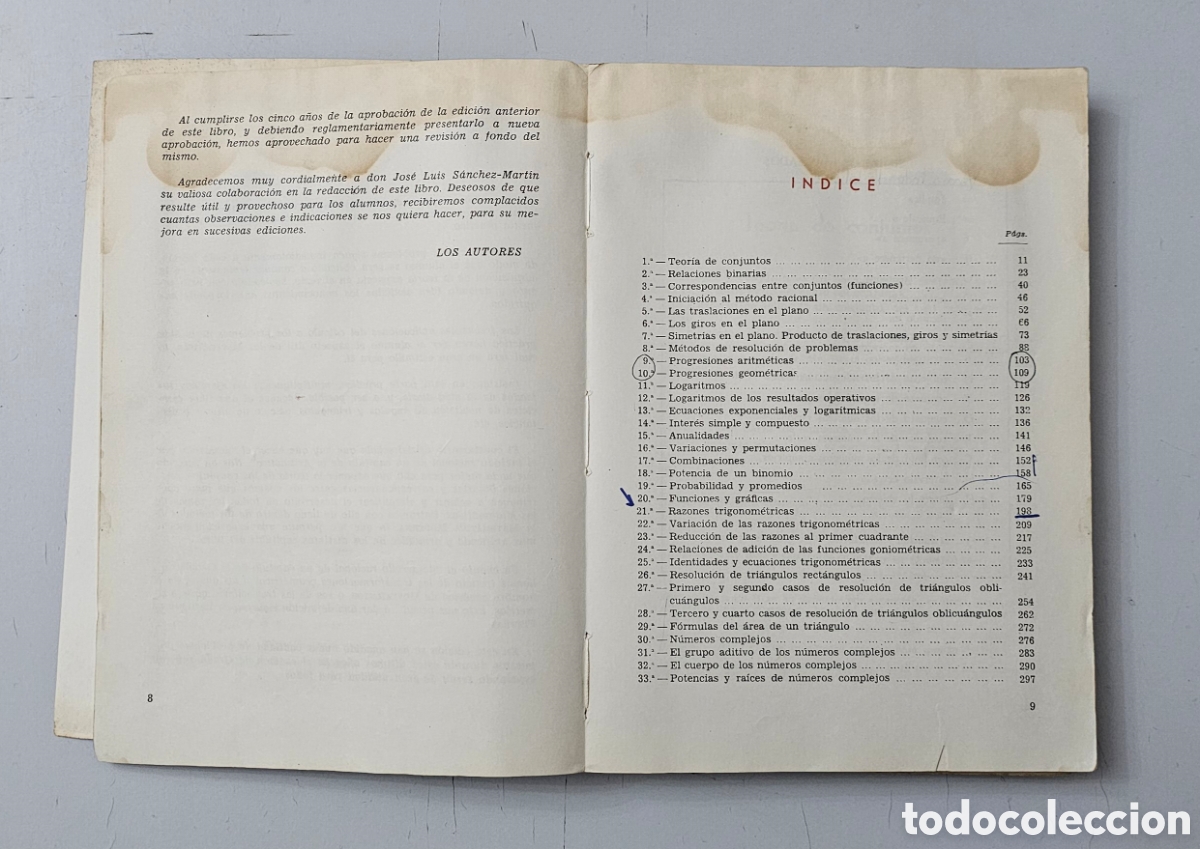Libros de segunda mano de ciencias: LIBRO MATEMATICAS 5&deg; CURSO (Espa&ntilde;a - Ediciones S.M. - 1967) SIGNOS DE USO - Foto 11
