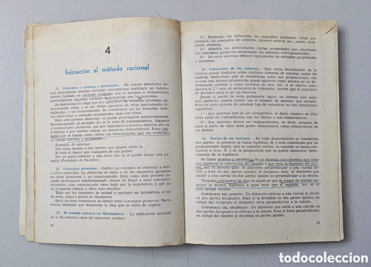 Libros de segunda mano de ciencias: LIBRO MATEMATICAS 5&deg; CURSO (Espa&ntilde;a - Ediciones S.M. - 1967) SIGNOS DE USO - Foto 15
