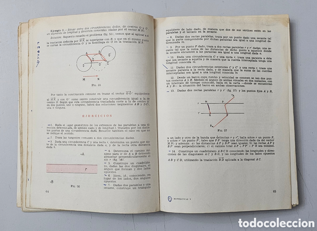 Libros de segunda mano de ciencias: LIBRO MATEMATICAS 5&deg; CURSO (Espa&ntilde;a - Ediciones S.M. - 1967) SIGNOS DE USO - Foto 16