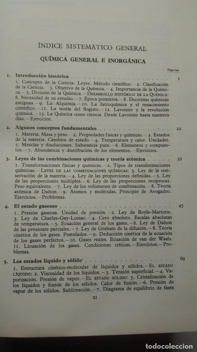 Libros de segunda mano de ciencias: Qu&iacute;mica general moderna - Babor, Ibarz - 8&ordf; edici&oacute;n 1975 - Foto 6