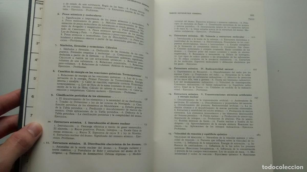 Libros de segunda mano de ciencias: Qu&iacute;mica general moderna - Babor, Ibarz - 8&ordf; edici&oacute;n 1975 - Foto 7