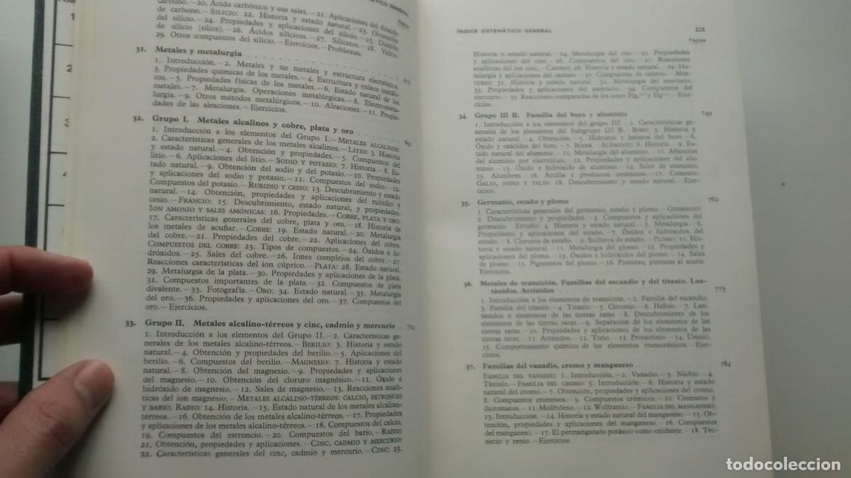Libros de segunda mano de ciencias: Qu&iacute;mica general moderna - Babor, Ibarz - 8&ordf; edici&oacute;n 1975 - Foto 10