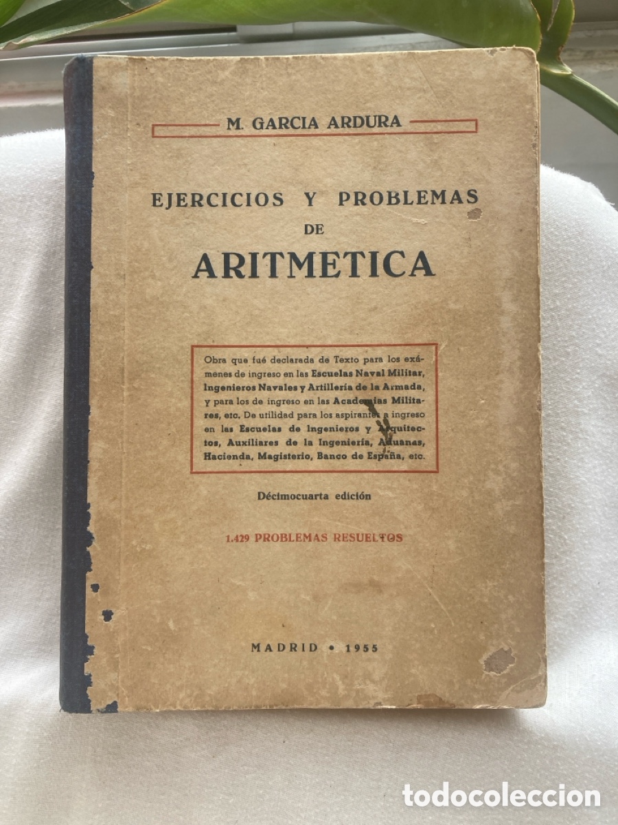 Libros de segunda mano de ciencias: EJERCICIOS Y PROBLEMAS DE ARITM&Eacute;TICA - Foto 1