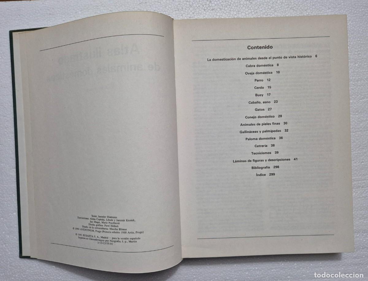 Libros de segunda mano: Atlas ilustrado de animales dom&eacute;sticos. - Foto 2