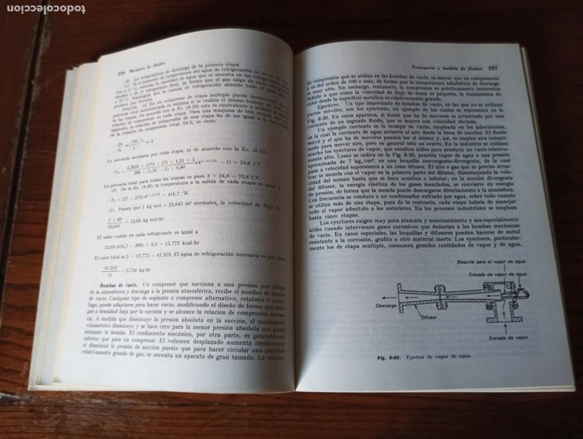 Libros de segunda mano de ciencias: OPERACIONES B&Aacute;SICAS DE INGENIER&Iacute;A QU&Iacute;MICA .-McCABE/SMITH. 2 TOMOS. - Foto 4