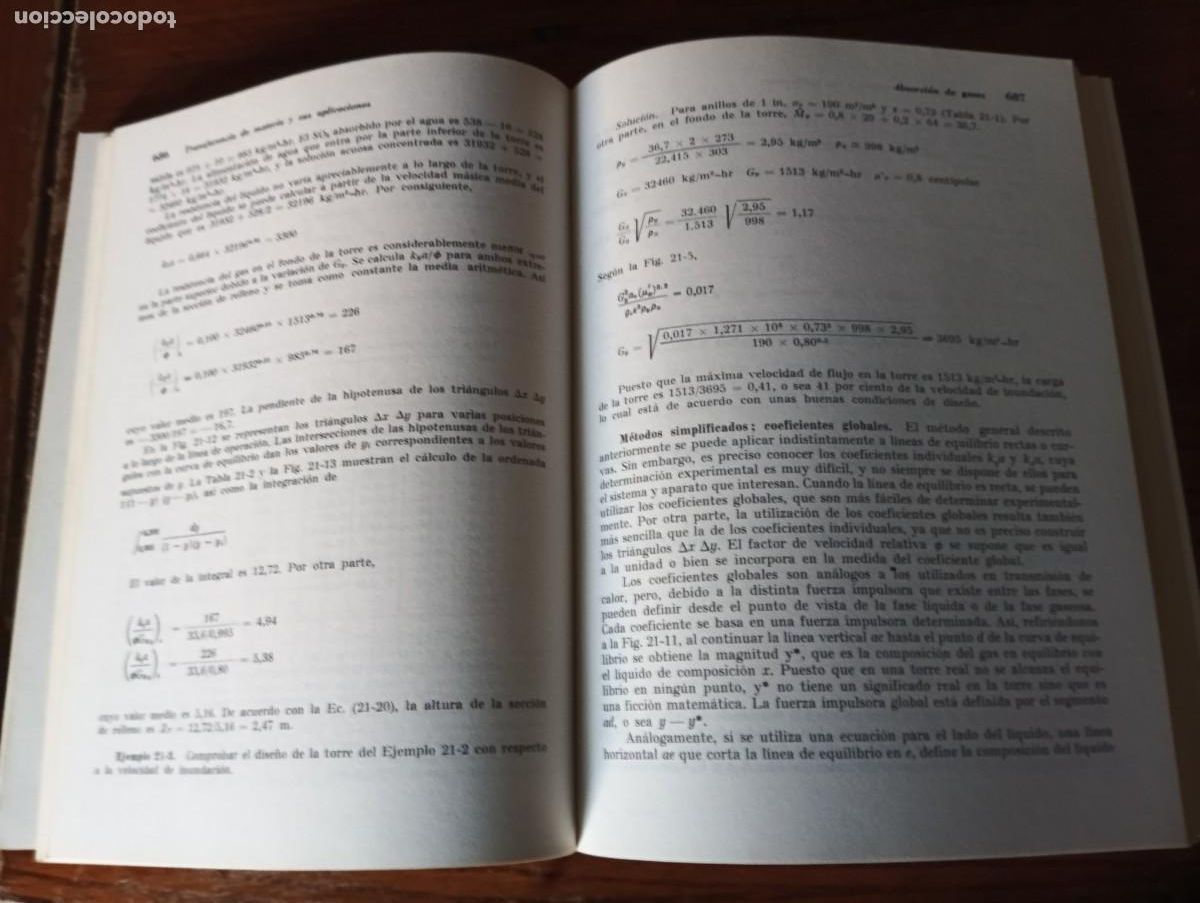 Libros de segunda mano de ciencias: OPERACIONES B&Aacute;SICAS DE INGENIER&Iacute;A QU&Iacute;MICA .-McCABE/SMITH. 2 TOMOS. - Foto 6
