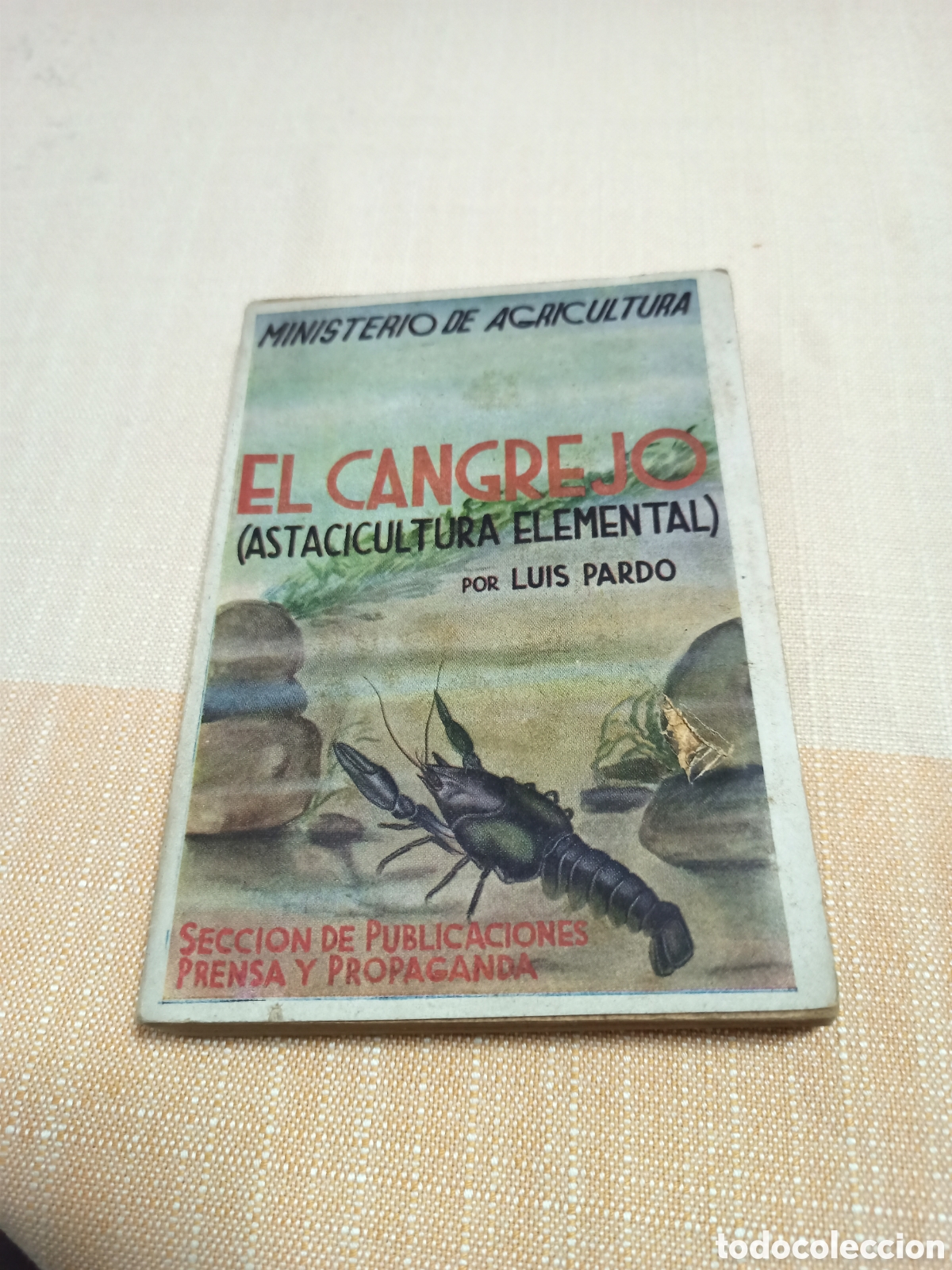 Libros de segunda mano: Antiguo libro: El cangrejo,por Luis Pardo - Foto 1