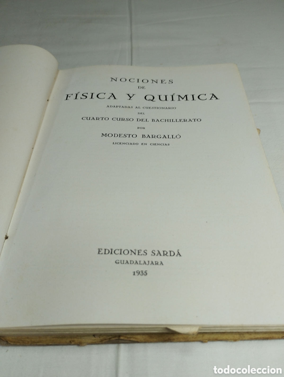 Libros de segunda mano de ciencias: F&iacute;sica y qu&iacute;mica. Ediciones Sarsa, 1935 - Foto 2