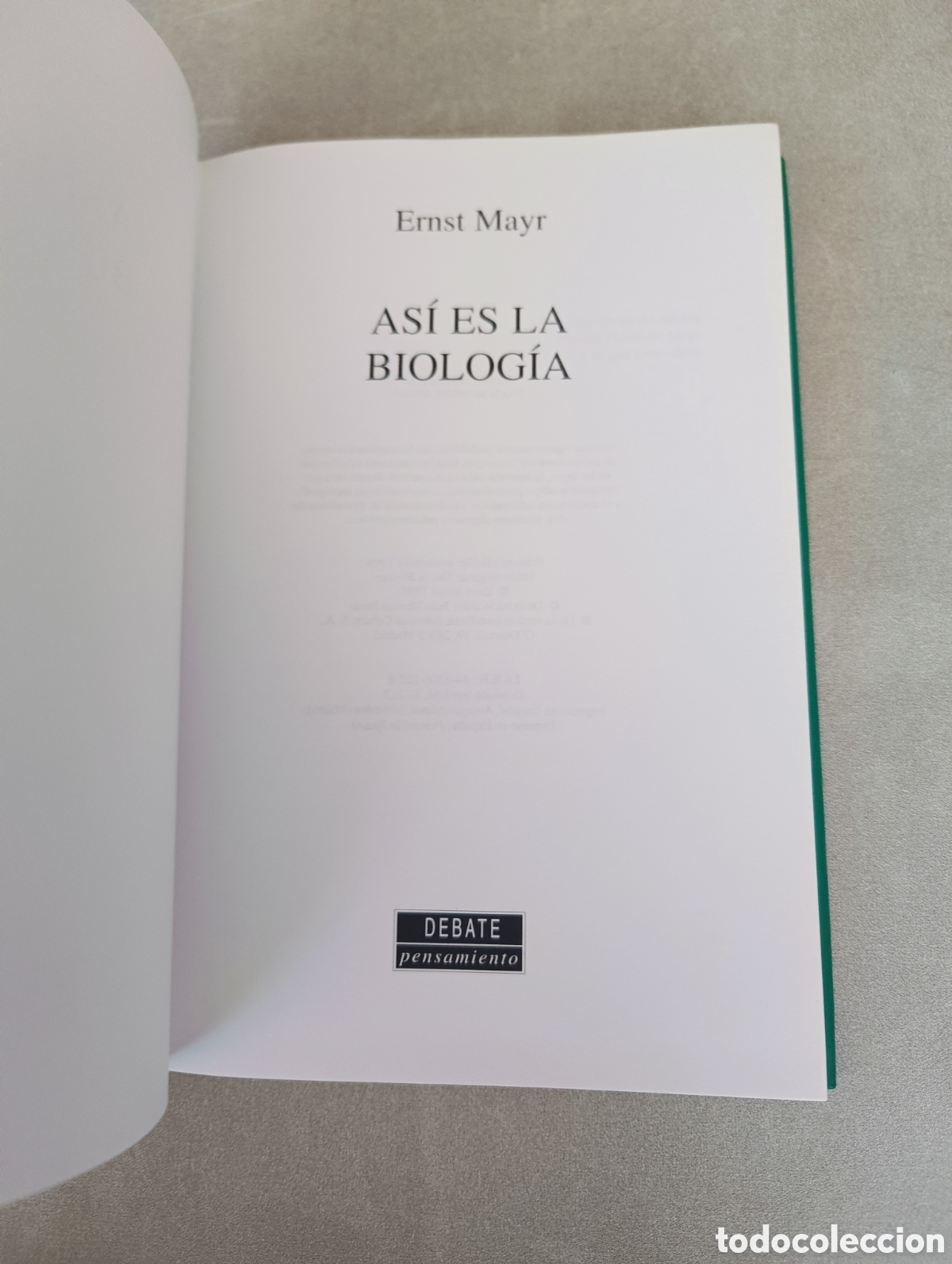 Libros de segunda mano: As&iacute; es la biolog&iacute;a. Ernst Mayr. - Foto 3