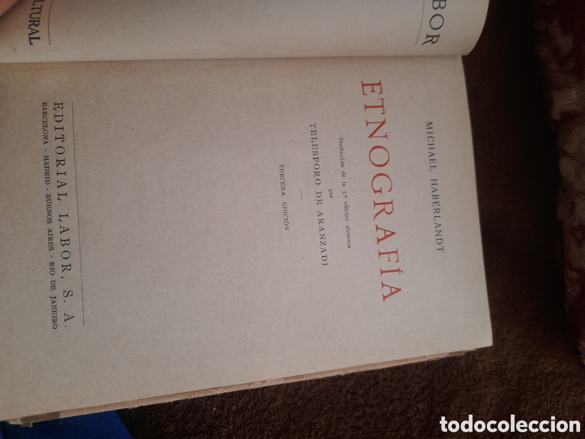 Libros de segunda mano: ETNOGRAFIA, Estudio General de las razas, Editorial Labor de 1940 - Foto 3