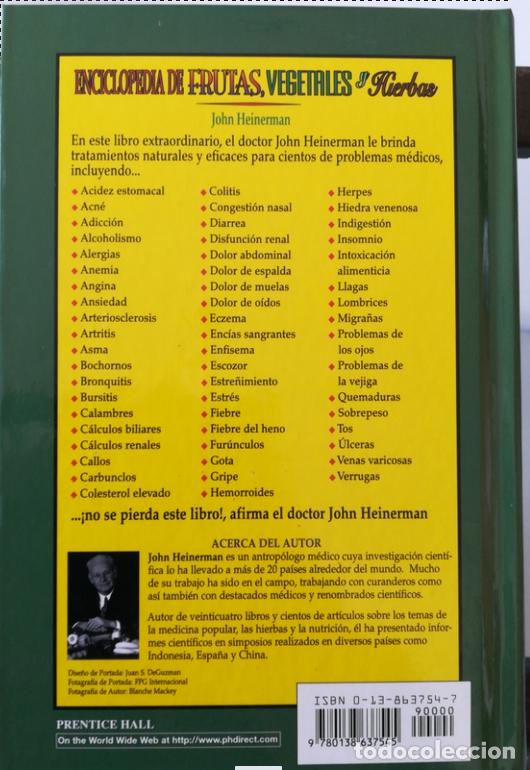 Libros de segunda mano: Enciclopedia de frutas, vegetales y hierbas. John Heinerman - Foto 2