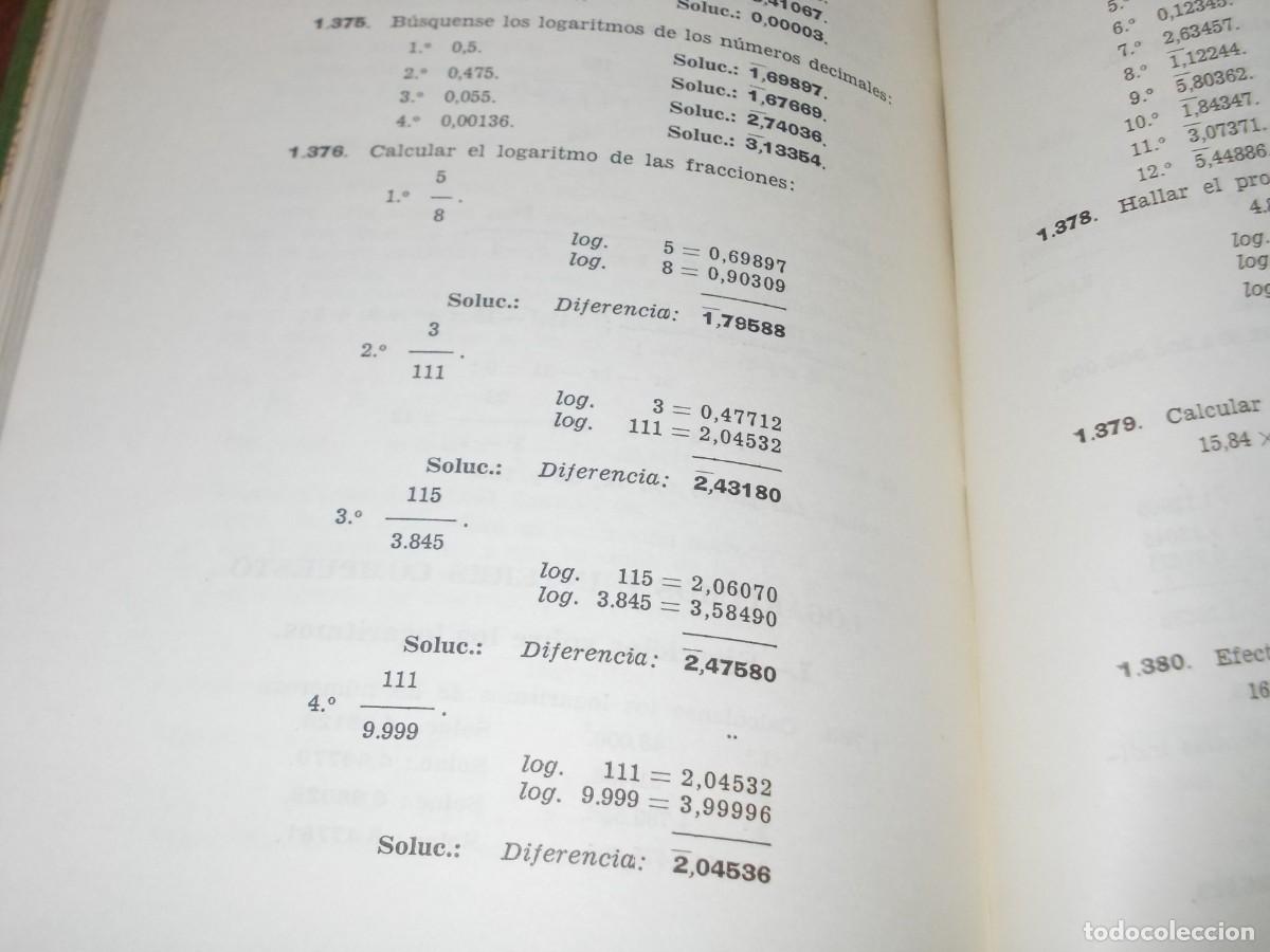 Libros de segunda mano de ciencias: Algebra y Trigonometr&iacute;a solucionario. Ediciones Bru&ntilde;o 8&ordf; ed. 1.961 - Foto 6