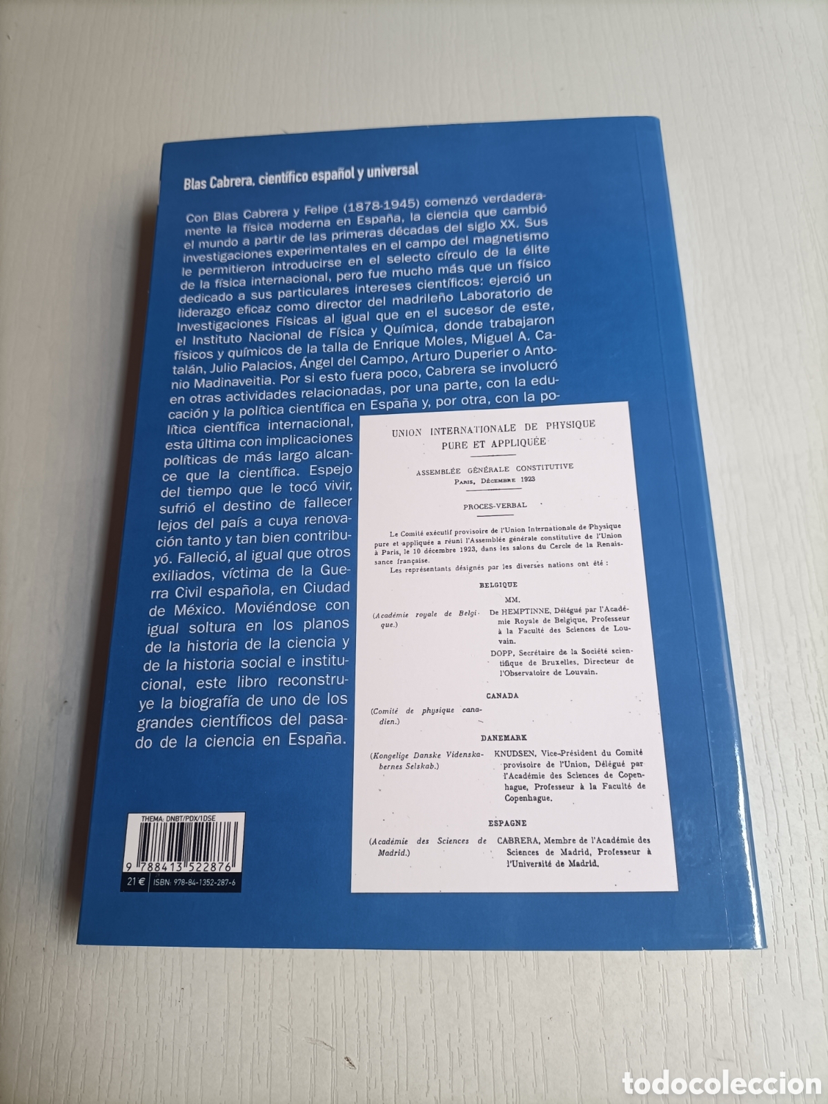 Libros de segunda mano de ciencias: Blas Cabrera cient&iacute;fico espa&ntilde;ol y universal. Jos&eacute; Manuel S&aacute;nchez Ron - Foto 5