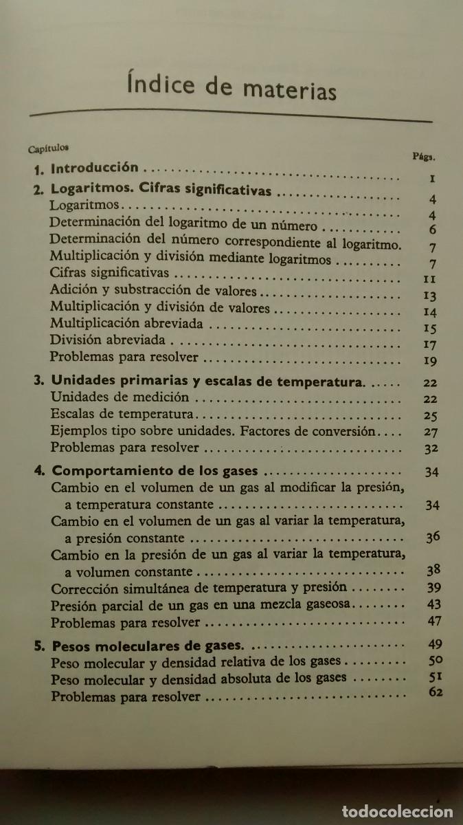Libros de segunda mano de ciencias: Problemas de qu&iacute;mica general - J. Ibarz - Foto 4