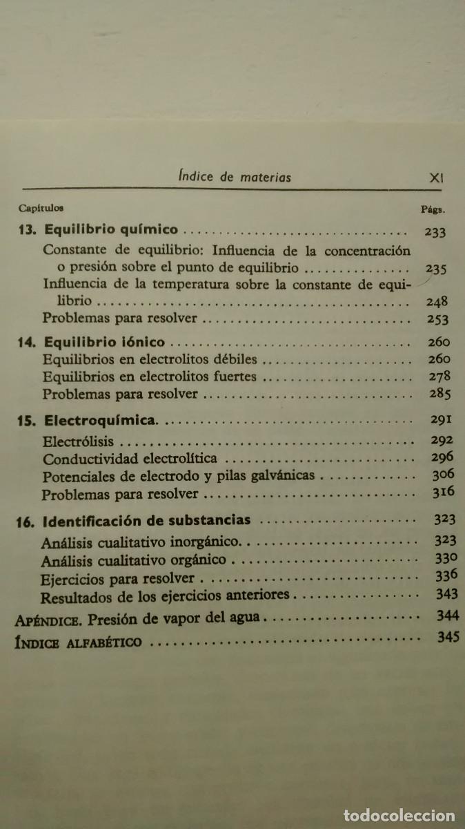 Libros de segunda mano de ciencias: Problemas de qu&iacute;mica general - J. Ibarz - Foto 6