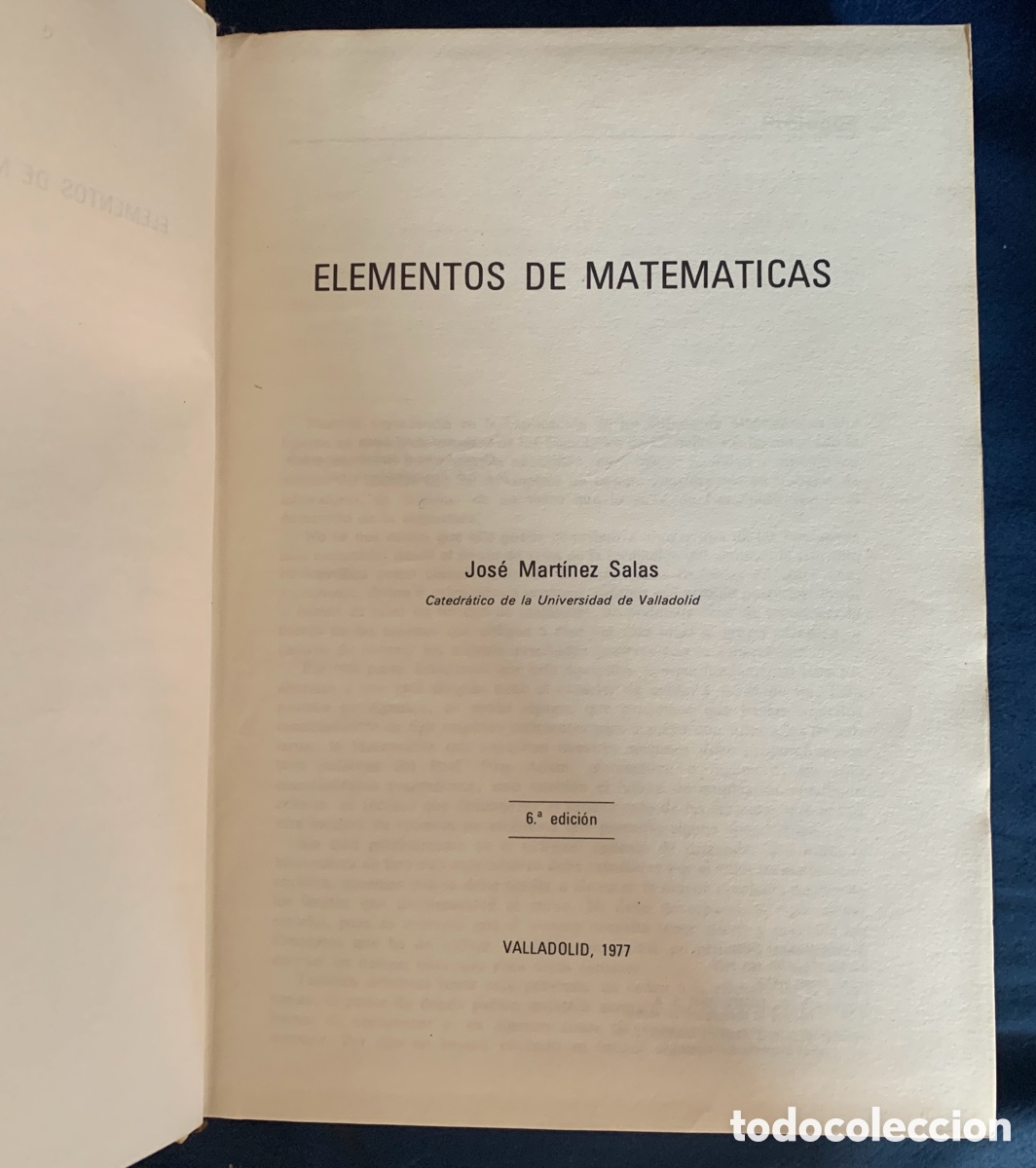 Libros de segunda mano de ciencias: Elementos de Matem&aacute;ticas - Foto 2