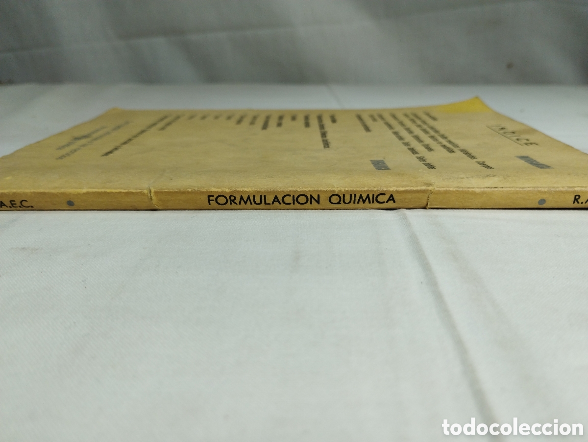 Libros de segunda mano de ciencias: Formulaci&oacute;n qu&iacute;mica. R.A.E.C., 1967 - Foto 3